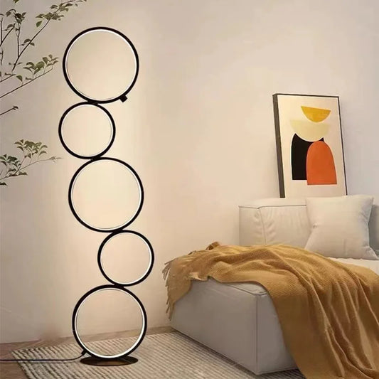 Modern Led Ring Shape Floor Lamp