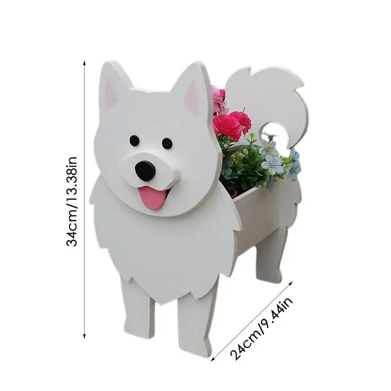 Dog Garden Flower Pot PVC Indoor Outdoor