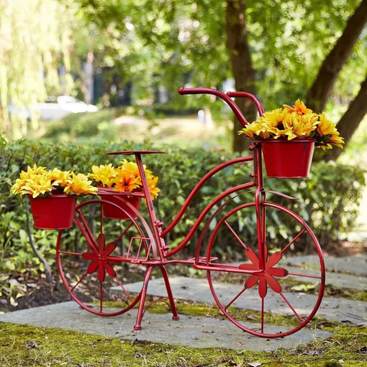 Metal Bicycle Plant Stand