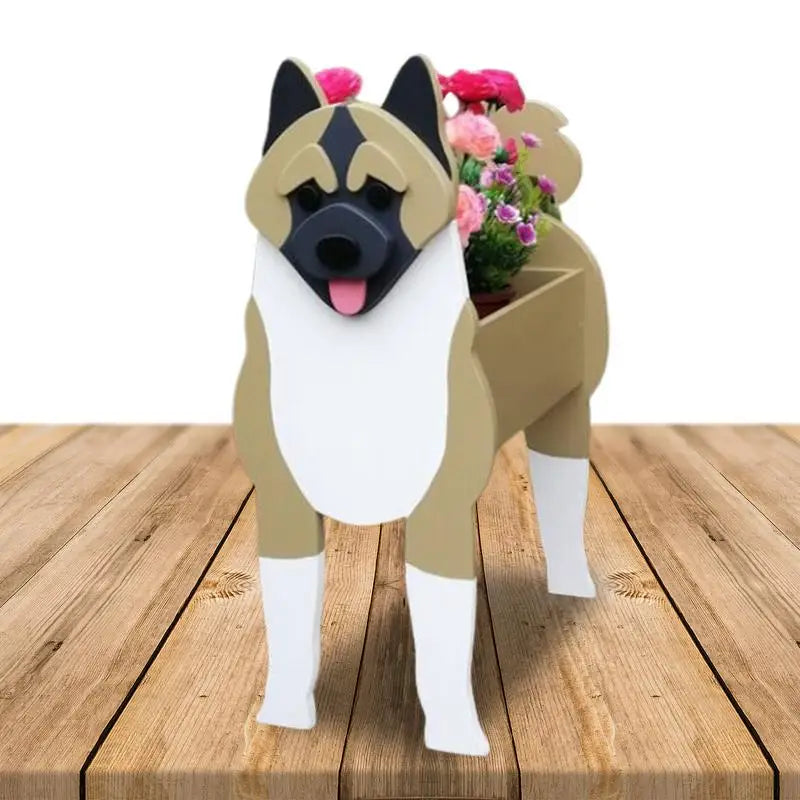 Dog Garden Flower Pot PVC Indoor Outdoor