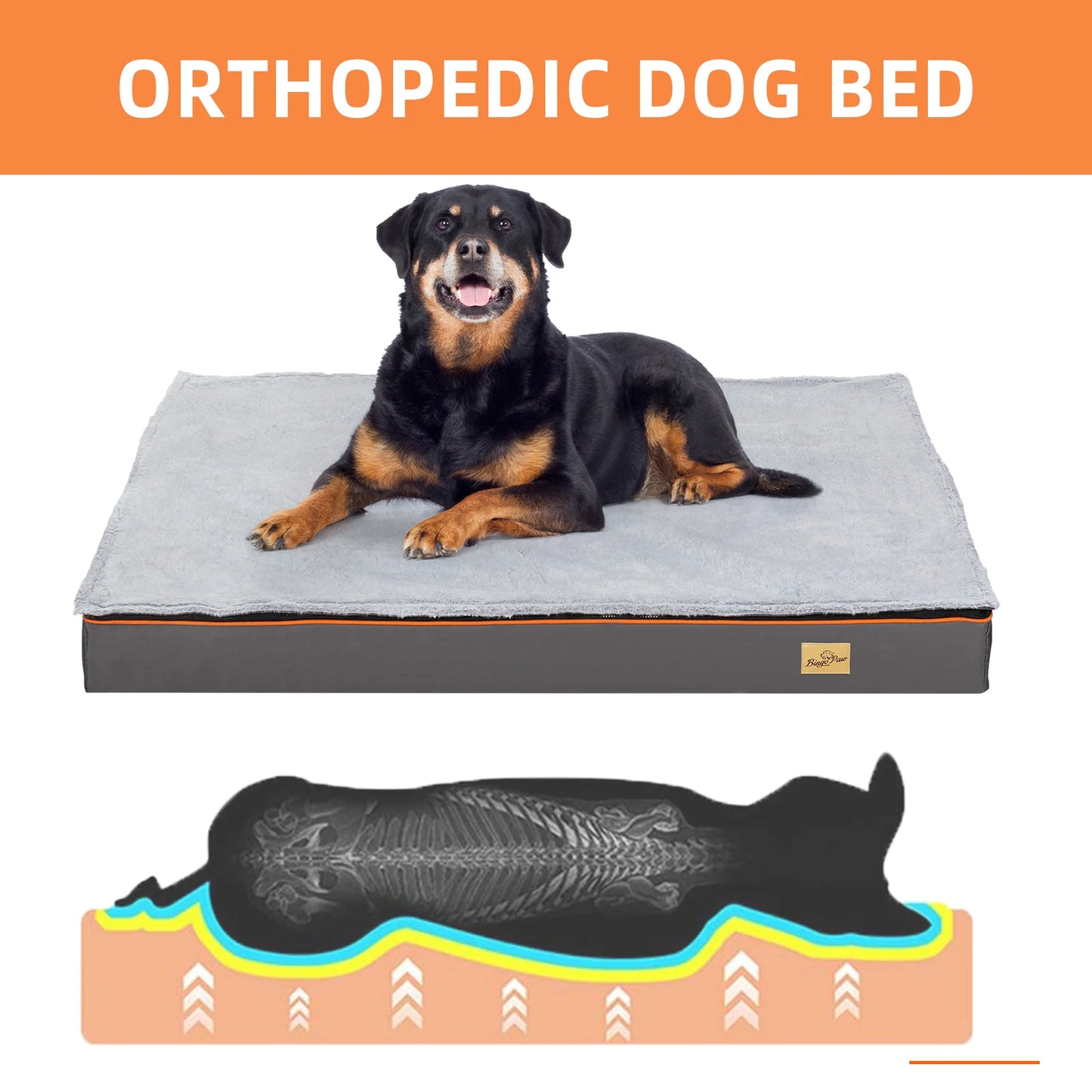 Orthopedic Dog Bed M L XL 2XL 3XL