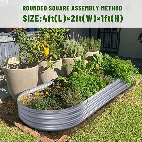 Galvanized Raised Garden Bed Kit