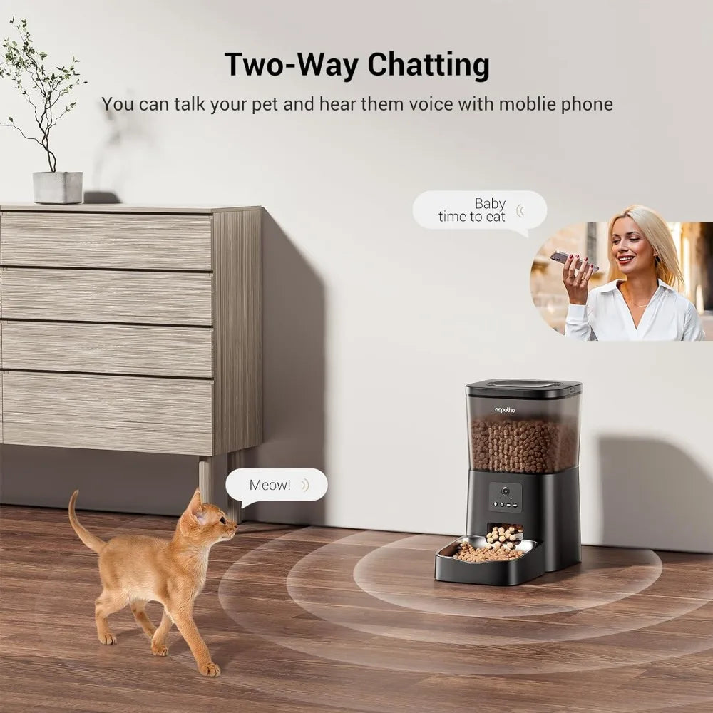 Automatic Cat Feeder with Voice Recorder& Motion Detection