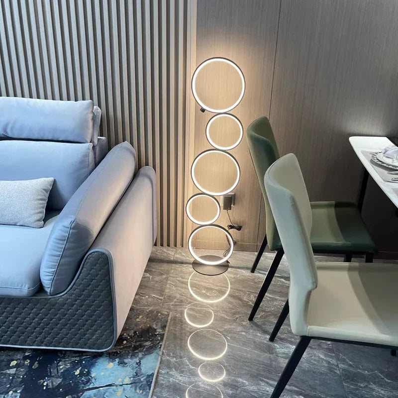 Modern Led Ring Shape Floor Lamp